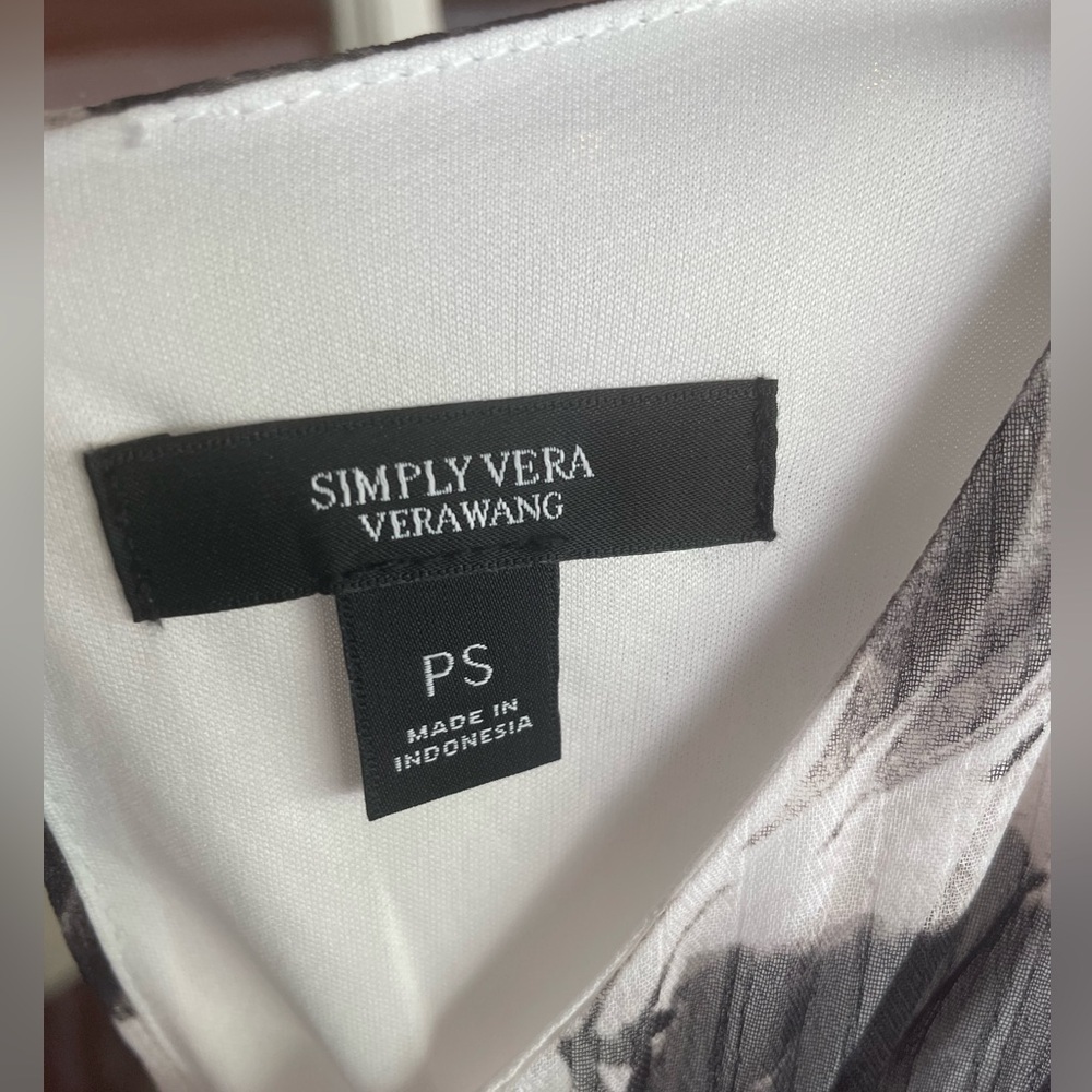 🎉2/$15 Simply Vera Wang Black & White Dress - Picture 7 of 8